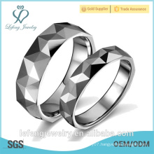 Best quality jewelry custom silver tungsten couple wedding ring